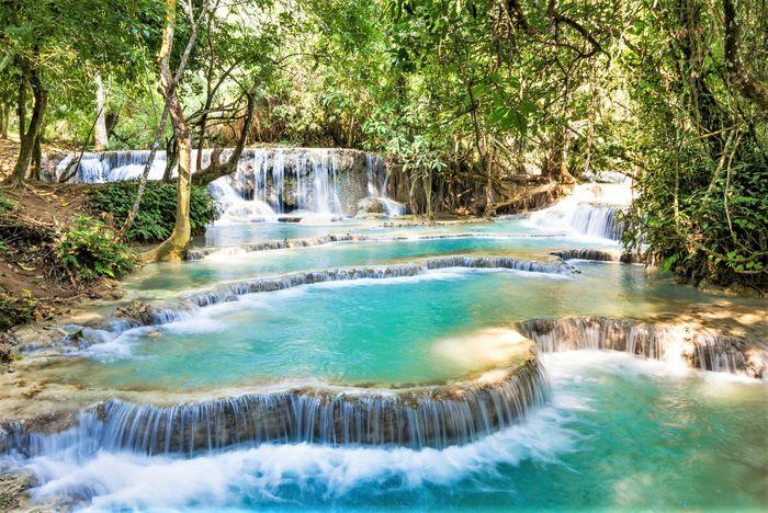 Kuang Sri Waterfall Luang Prabang Laos