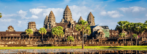 Angkor wat cambodia banner