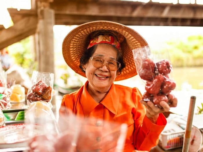 Amphawa Lady Thailand Market