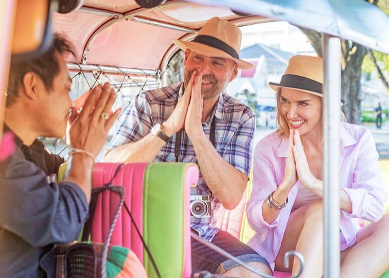 Tuk TUk Couple Thailand