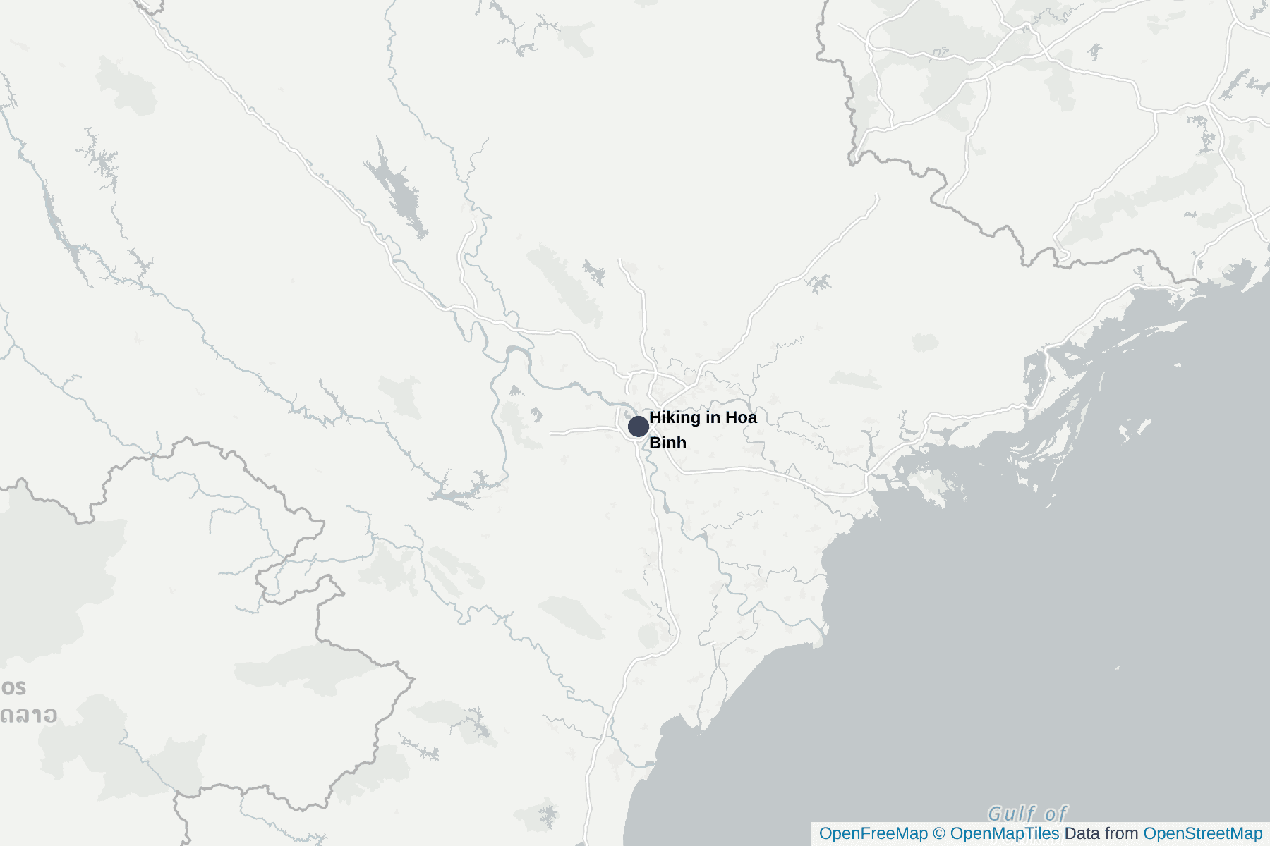 Carte de Hiking in Hoa Binh