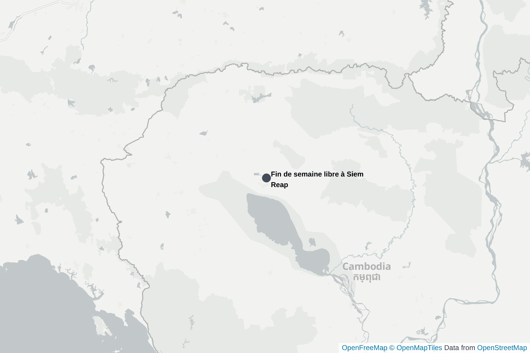 Carte de Fin de semaine libre à Siem Reap