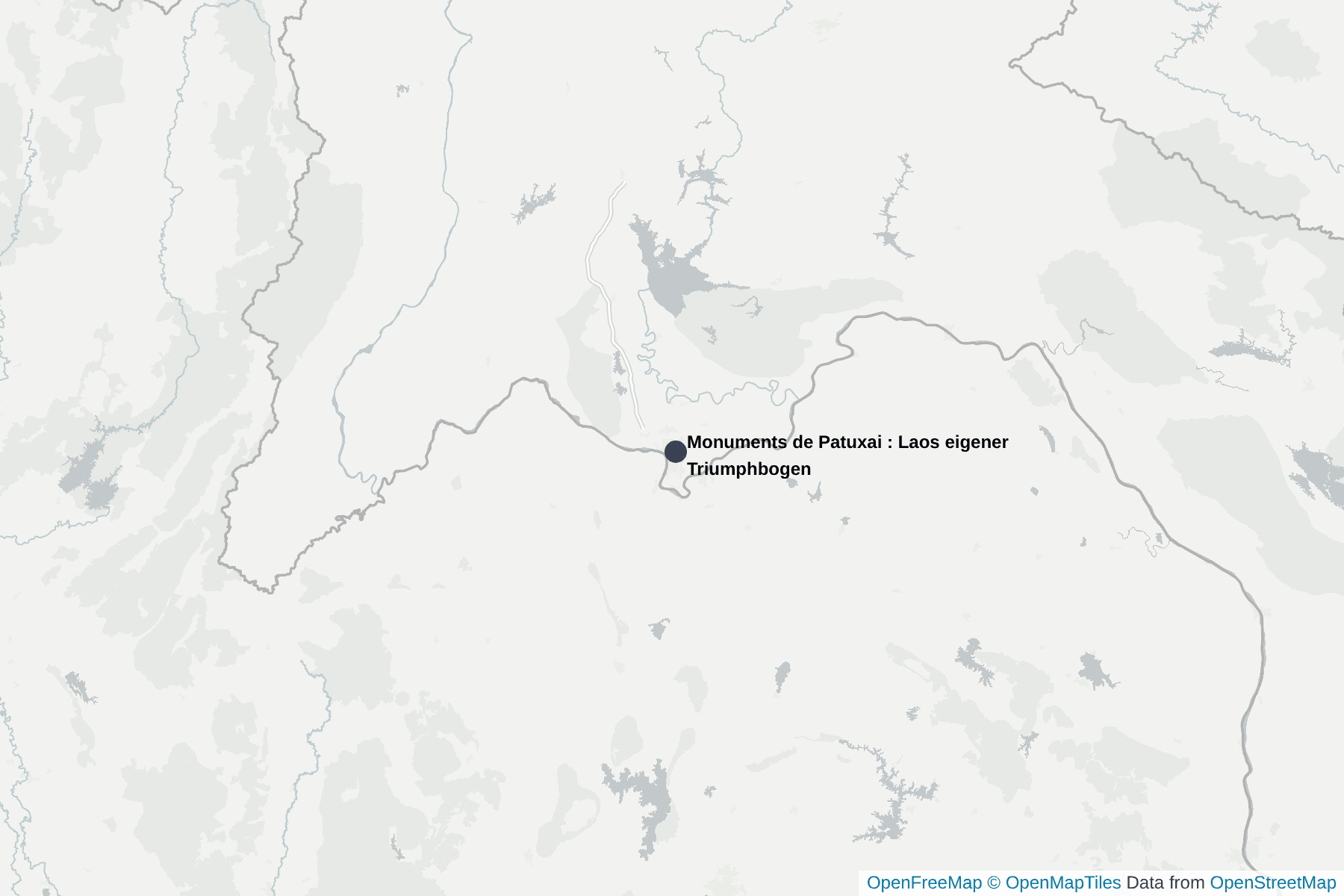 Carte de Monuments de Patuxai : Laos eigener Triumphbogen