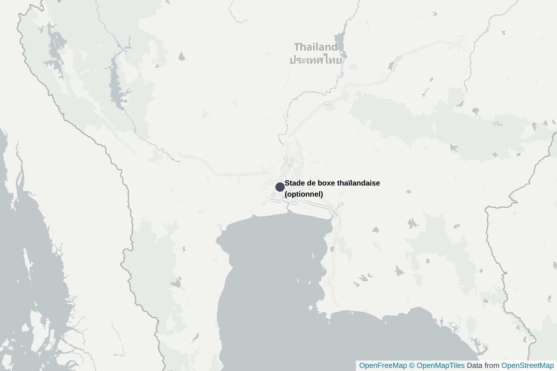 Carte de Stade de boxe thaïlandaise (optionnel)