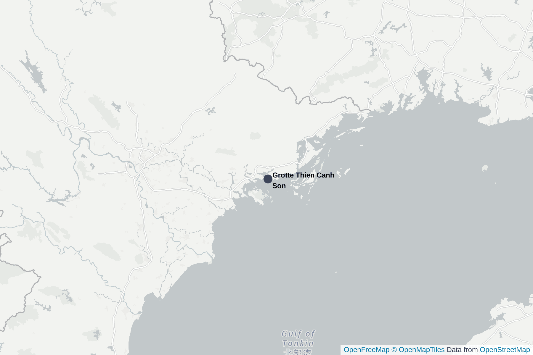 Carte de Grotte Thien Canh Son
