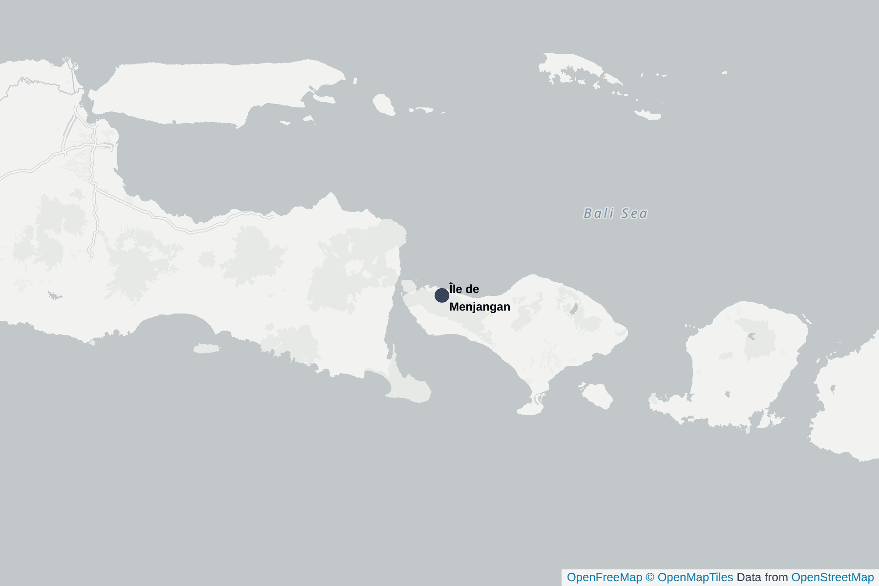 Carte de Île de Menjangan