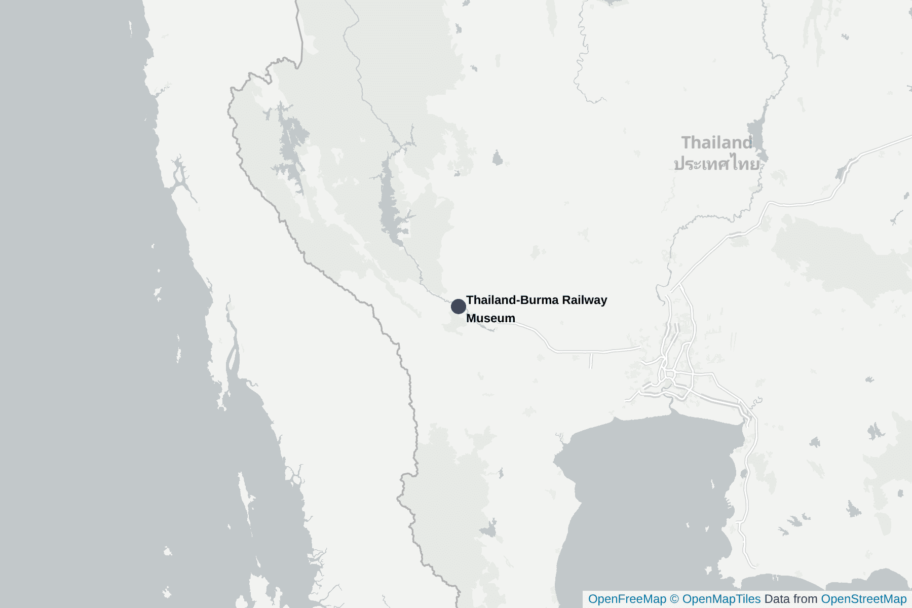 Carte de Thailand-Burma Railway Museum