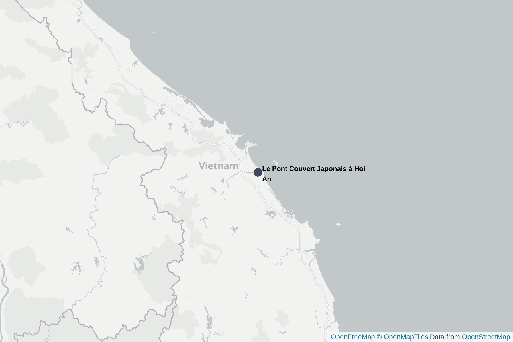 Carte de Le Pont Couvert Japonais à Hoi An